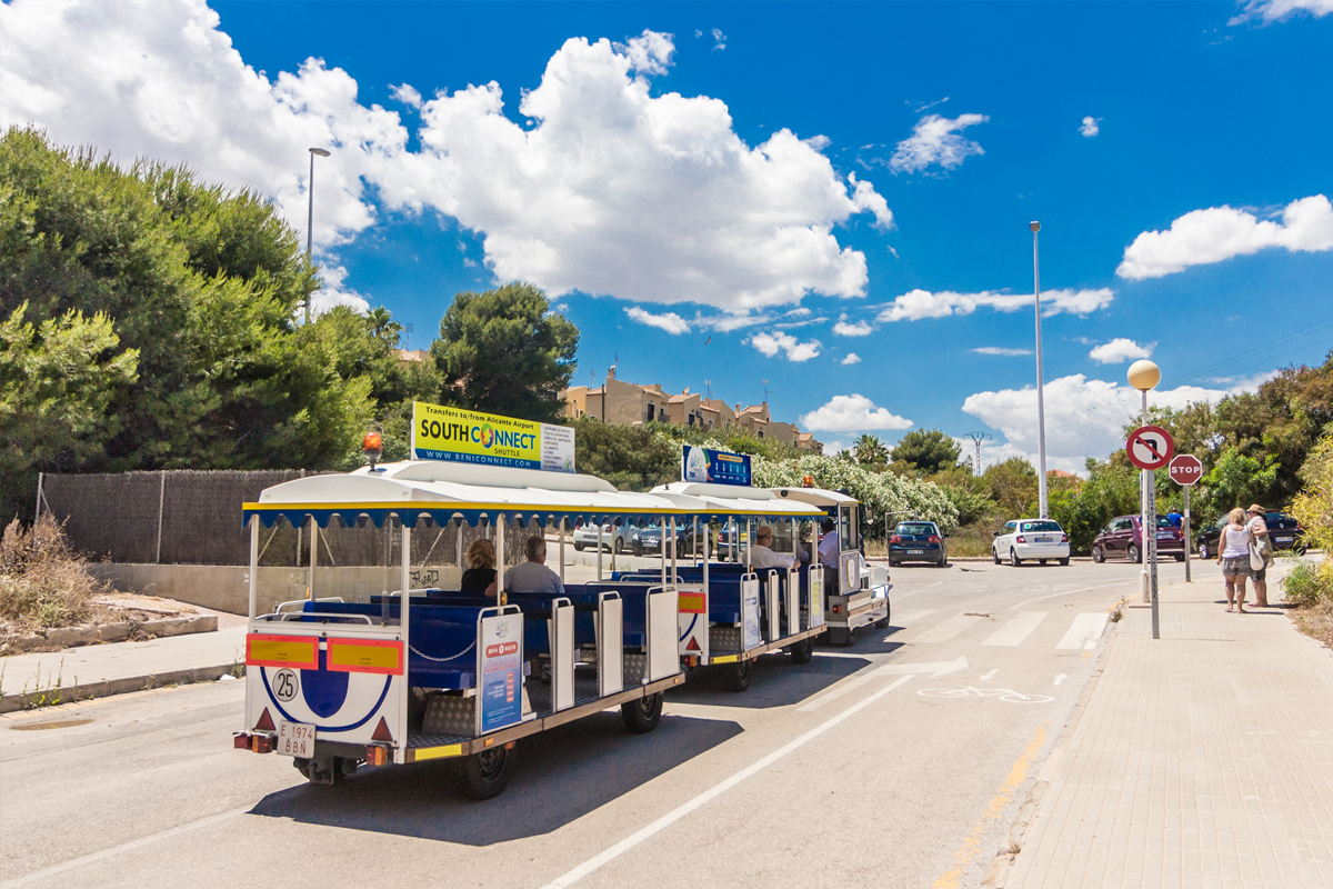 Orihuela Costa tourist train from Playa Flamenca to Campoamor