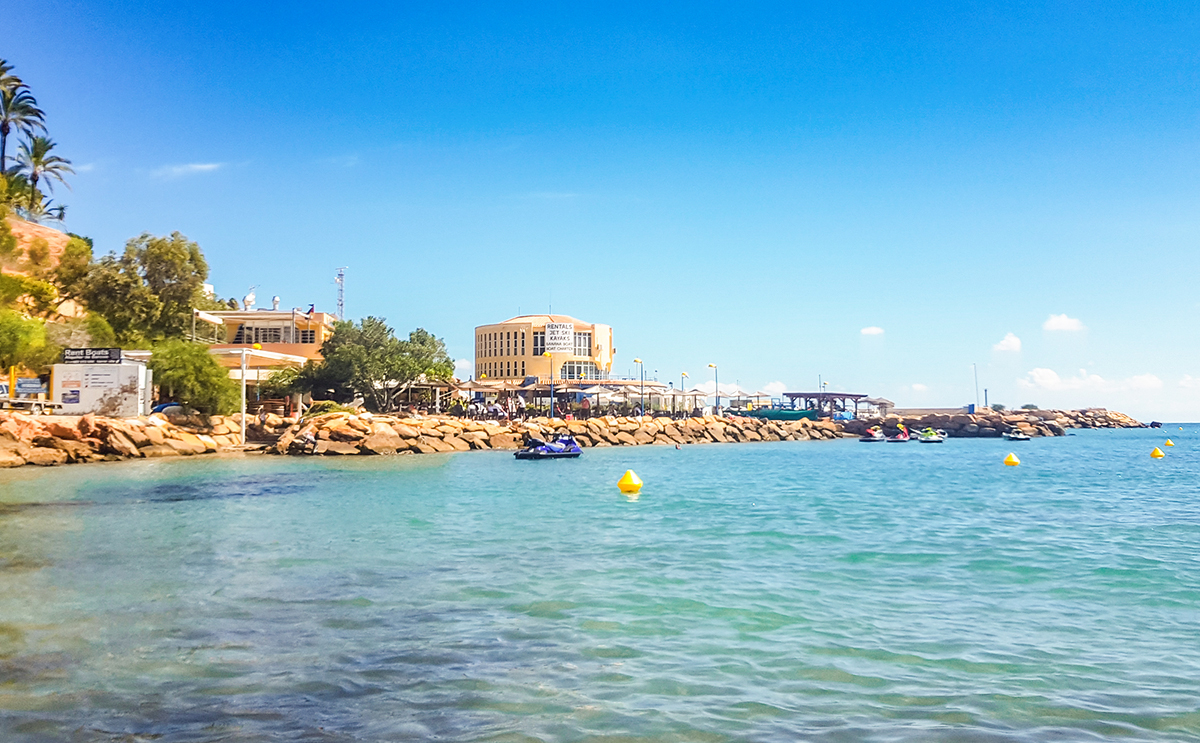 Water sports on Cabo Roig beach